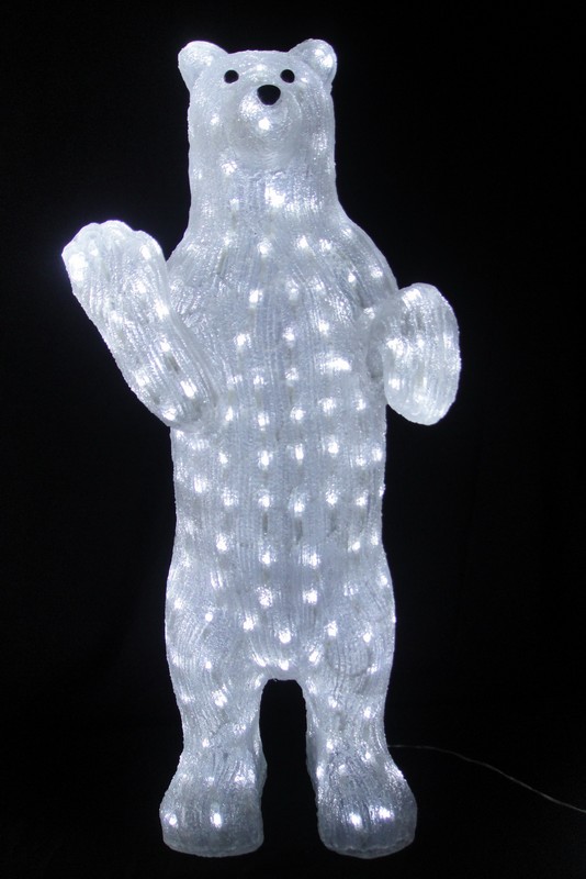 LED電球ランプでFY-001-C15クリスマスSTANDINGアクリルBEAR LED電球ランプでFY-001-C15安いクリスマスSTANDINGアクリルBEAR - アクリルライト中国メーカー