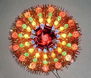 クリスマスツリーの一番上のプラスチックフレームの電球ランプ 安いクリスマスツリーの一番上のプラスチックフレームの電球ランプ