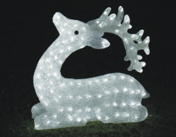 FY-001-B05クリスマスアクリルSITTINGトナカイ電球ランプ FY-001-B05安い​​クリスマスアクリル座っトナカイ電球ランプ