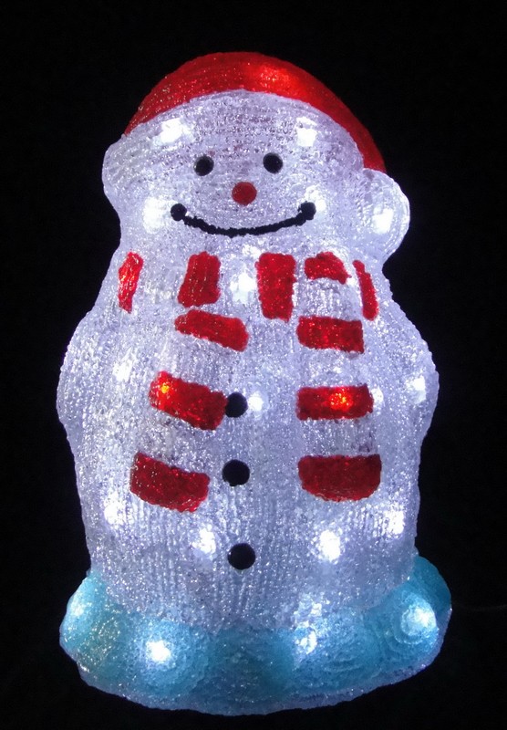 FY-001-D07クリスマスアクリルスノーマンの電球ランプ FY-001-D07安いクリスマスのアクリルのスノーマンの電球ランプ