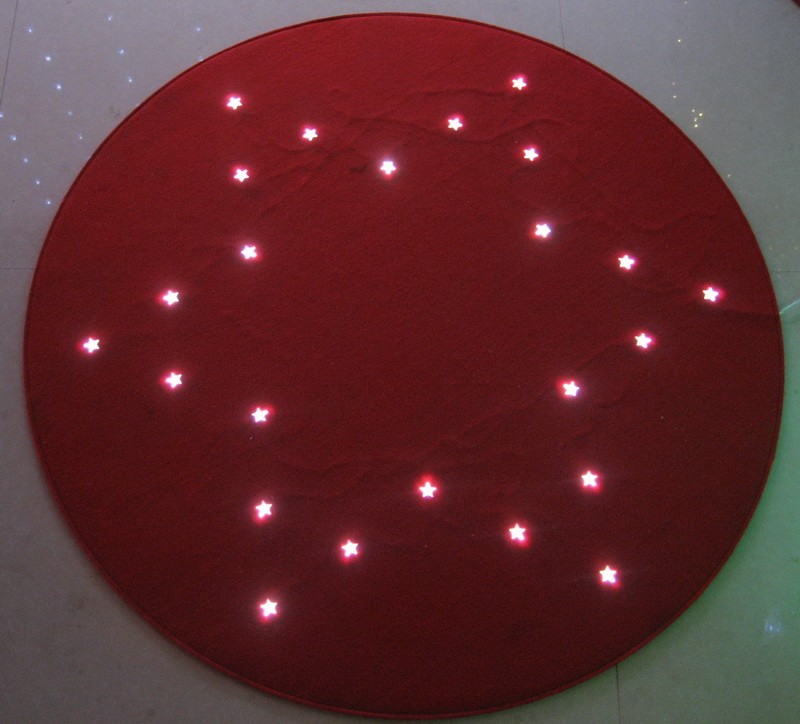 LEDのカーペットの電球ランプでFY-002-A28クリスマスROUNDドアマット LEDカーペット電球ランプでFY-002-A28安いクリスマスROUNDのドアマット - カーペット光領域中国メーカー