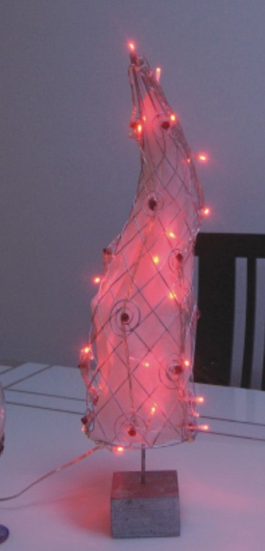 FY-008-A14クリスマス天使の籐電球ランプ FY-008-A14安いクリスマスの天使の籐電球ランプ - ラタンライト中国メーカー