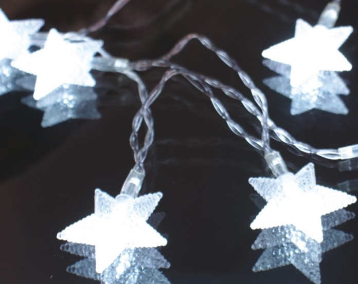  manufacturer In China FY-009-A177 LED LIGHT cheap christmas  CHAIN WITH STAR DECORATION  company