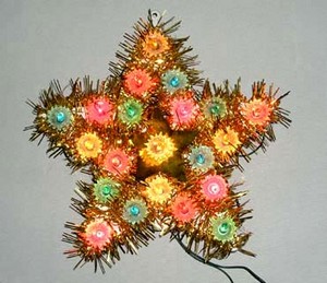 クリスマスツリーの一番 安いクリスマスツリーの一番上のプラスチックフレームの電球ランプ - プラスチックフレームライト中国メーカー