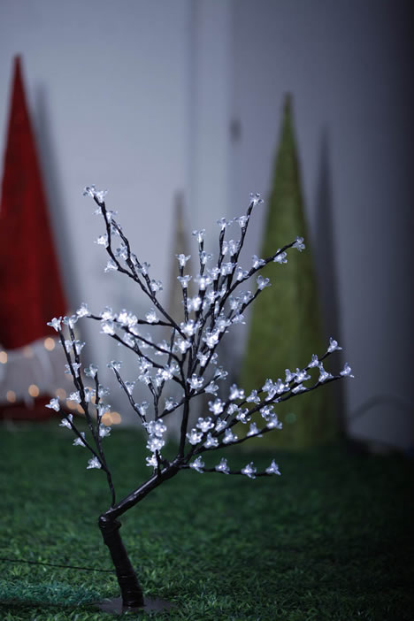FY-50007は安いクリスマス桜の枝木小さなLEDライト電球のLEDランプ