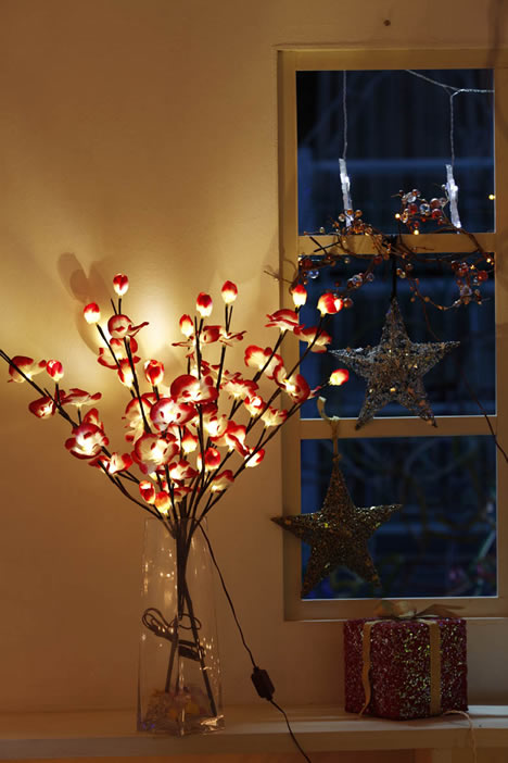 FY-50016は安いクリスマスの花の枝木小さなLEDライト電球のLEDランプ