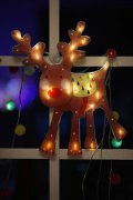 FY-60608クリスマス鹿ウィンドウ電球ランプ FY-60608安いクリスマス鹿ウィンドウ電球ランプ