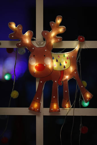 FY-60608安いクリスマス鹿ウィンドウ電球ランプ