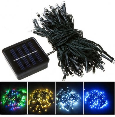  made in china  Solar Powered Green 100 LED Copper Wire String Lights Garden Christmas Outdoor  distributor